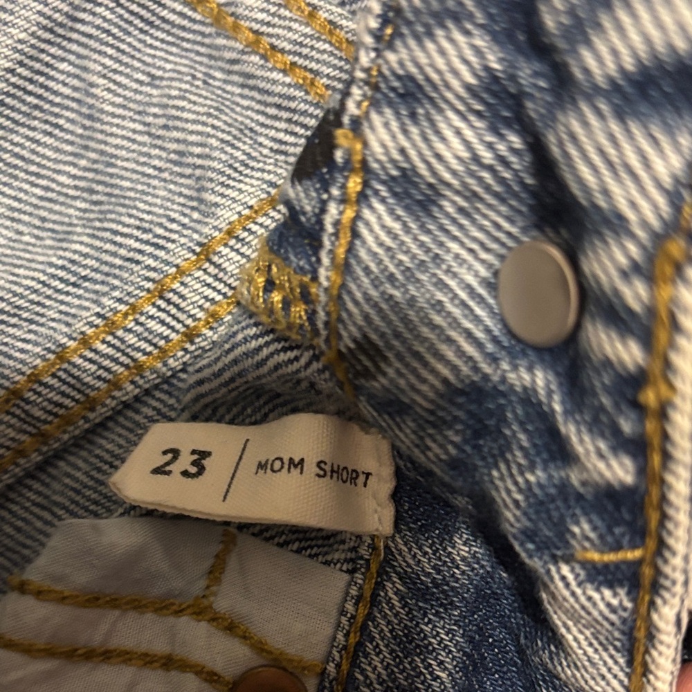 PacSun Blue Butterfly Jean Shorts - Picture 3 of 4